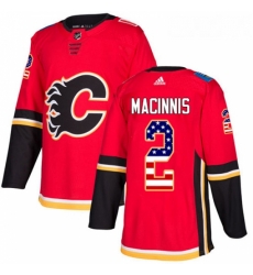 Youth Adidas Calgary Flames 2 Al MacInnis Authentic Red USA Flag Fashion NHL Jersey Youth Adidas Calgary Flames 2 Al MacInnis Authentic Red USA Flag Fashion NHL Jersey