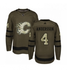 Youth Adidas Calgary Flames 4 Rasmus Andersson Authentic Green Salute to Service NHL Jersey Youth Adidas Calgary Flames 4 Rasmus Andersson Authentic Green Salute to Service NHL Jersey