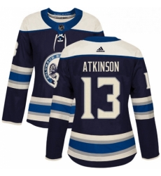 Womens Adidas Columbus Blue Jackets 13 Cam Atkinson Authentic Navy Blue Alternate NHL Jersey Womens Adidas Columbus Blue Jackets 13 Cam Atkinson Authentic Navy Blue Alternate NHL Jersey