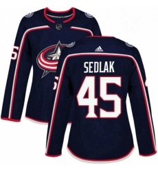 Womens Adidas Columbus Blue Jackets 45 Lukas Sedlak Authentic Navy Blue Home NHL Jersey Womens Adidas Columbus Blue Jackets 45 Lukas Sedlak Authentic Navy Blue Home NHL Jersey