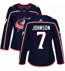 Womens Adidas Columbus Blue Jackets 7 Jack Johnson Premier Navy Blue Home NHL Jersey Womens Adidas Columbus Blue Jackets 7 Jack Johnson Premier Navy Blue Home NHL Jersey