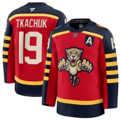 Men Florida Panthers 19 Matthew Tkachuk Red 2026 Winter Classic Stitched Hockey Jersey