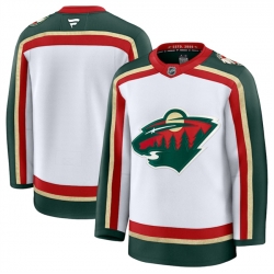 Men Minnesota Wild Blank White 2025 25th Anniversary Stitched Hockey Jersey