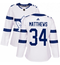 Womens Adidas Toronto Maple Leafs 34 Auston Matthews Authentic White 2018 Stadium Series NHL Jersey Womens Adidas Toronto Maple Leafs 34 Auston Matthews Authentic White 2018 Stadium Series NHL Jersey