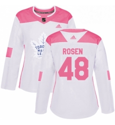Womens Adidas Toronto Maple Leafs 48 Calle Rosen Authentic WhitePink Fashion NHL Jersey Womens Adidas Toronto Maple Leafs 48 Calle Rosen Authentic WhitePink Fashion NHL Jersey