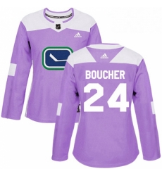 Womens Adidas Vancouver Canucks 24 Reid Boucher Authentic Purple Fights Cancer Practice NHL Jersey Womens Adidas Vancouver Canucks 24 Reid Boucher Authentic Purple Fights Cancer Practice NHL Jersey