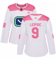 Womens Adidas Vancouver Canucks 9 Brendan Leipsic Authentic White Pink Fashion NHL Jersey Womens Adidas Vancouver Canucks 9 Brendan Leipsic Authentic White Pink Fashion NHL Jersey