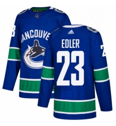 Youth Adidas Vancouver Canucks 23 Alexander Edler Authentic Blue Home NHL Jersey Youth Adidas Vancouver Canucks 23 Alexander Edler Authentic Blue Home NHL Jersey