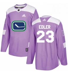 Youth Adidas Vancouver Canucks 23 Alexander Edler Authentic Purple Fights Cancer Practice NHL Jersey Youth Adidas Vancouver Canucks 23 Alexander Edler Authentic Purple Fights Cancer Practice NHL Jersey