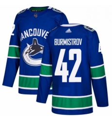 Youth Adidas Vancouver Canucks 42 Alex Burmistrov Authentic Blue Home NHL Jersey Youth Adidas Vancouver Canucks 42 Alex Burmistrov Authentic Blue Home NHL Jersey