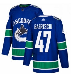 Youth Adidas Vancouver Canucks 47 Sven Baertschi Authentic Blue Home NHL Jersey Youth Adidas Vancouver Canucks 47 Sven Baertschi Authentic Blue Home NHL Jersey