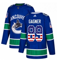 Youth Adidas Vancouver Canucks 89 Sam Gagner Authentic Blue USA Flag Fashion NHL Jersey Youth Adidas Vancouver Canucks 89 Sam Gagner Authentic Blue USA Flag Fashion NHL Jersey
