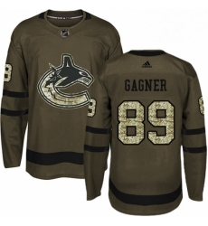 Youth Adidas Vancouver Canucks 89 Sam Gagner Authentic Green Salute to Service NHL Jersey Youth Adidas Vancouver Canucks 89 Sam Gagner Authentic Green Salute to Service NHL Jersey