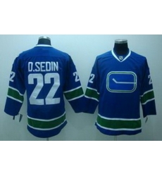 KIDS Vancouver Canucks 22 D.sedin blue 3rd Jersey KIDS Vancouver Canucks 22 D.sedin blue 3rd Jersey