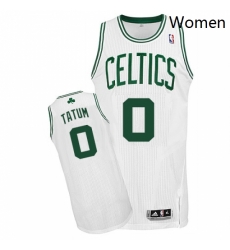 Womens Adidas Boston Celtics 0 Jayson Tatum Authentic White Home NBA Jersey Womens Adidas Boston Celtics 0 Jayson Tatum Authentic White Home NBA Jersey