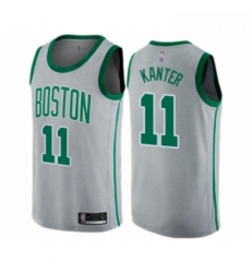 Womens Boston Celtics 11 Enes Kanter Swingman Gray Basketball Jersey City Edition Womens Boston Celtics 11 Enes Kanter Swingman Gray Basketball Jersey City Edition