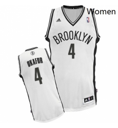 Womens Adidas Brooklyn Nets 4 Jahlil Okafor Swingman White Home NBA Jersey Womens Adidas Brooklyn Nets 4 Jahlil Okafor Swingman White Home NBA Jersey