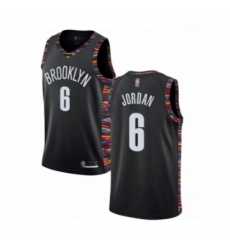 Womens Brooklyn Nets 6 DeAndre Jordan Swingman Black Basketball Jersey 2018 19 City Edition Womens Brooklyn Nets 6 DeAndre Jordan Swingman Black Basketball Jersey 2018 19 City Edition