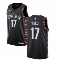 Womens Nike Brooklyn Nets 17 Ed Davis Swingman Black NBA Jersey 2018 19 City Edition Womens Nike Brooklyn Nets 17 Ed Davis Swingman Black NBA Jersey 2018 19 City Edition