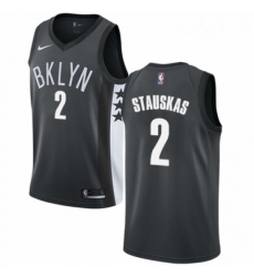 Womens Nike Brooklyn Nets 2 Nik Stauskas Authentic Gray NBA Jersey Statement Edition Womens Nike Brooklyn Nets 2 Nik Stauskas Authentic Gray NBA Jersey Statement Edition