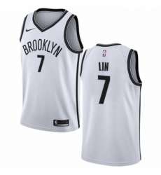 Womens Nike Brooklyn Nets 7 Jeremy Lin Authentic White NBA Jersey Association Edition Womens Nike Brooklyn Nets 7 Jeremy Lin Authentic White NBA Jersey Association Edition