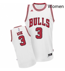 Womens Adidas Chicago Bulls 3 Omer Asik Swingman White Home NBA Jersey Womens Adidas Chicago Bulls 3 Omer Asik Swingman White Home NBA Jersey
