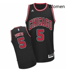 Womens Adidas Chicago Bulls 5 Bobby Portis Swingman Black Alternate NBA Jersey Womens Adidas Chicago Bulls 5 Bobby Portis Swingman Black Alternate NBA Jersey