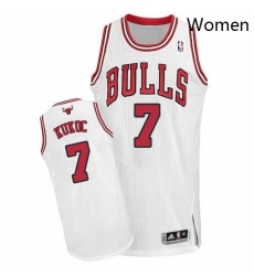 Womens Adidas Chicago Bulls 7 Toni Kukoc Authentic White Home NBA Jersey Womens Adidas Chicago Bulls 7 Toni Kukoc Authentic White Home NBA Jersey