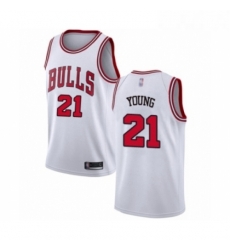 Womens Chicago Bulls 21 Thaddeus Young Swingman White Basketball Jersey Association Edition Womens Chicago Bulls 21 Thaddeus Young Swingman White Basketball Jersey Association Edition