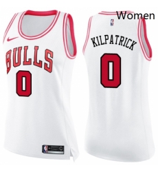 Womens Nike Chicago Bulls 0 Sean Kilpatrick Swingman White Pink Fashion NBA Jersey Womens Nike Chicago Bulls 0 Sean Kilpatrick Swingman White Pink Fashion NBA Jersey