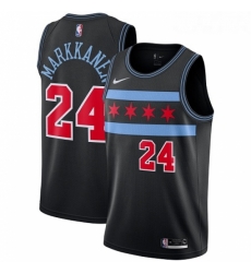 Womens Nike Chicago Bulls 24 Lauri Markkanen Swingman Black NBA Jersey City Edition Womens Nike Chicago Bulls 24 Lauri Markkanen Swingman Black NBA Jersey City Edition