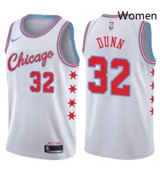 Womens Nike Chicago Bulls 32 Kris Dunn Swingman White NBA Jersey City Edition Womens Nike Chicago Bulls 32 Kris Dunn Swingman White NBA Jersey City Edition
