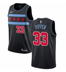 Womens Nike Chicago Bulls 33 Scottie Pippen Swingman Black NBA Jersey City Edition Womens Nike Chicago Bulls 33 Scottie Pippen Swingman Black NBA Jersey City Edition