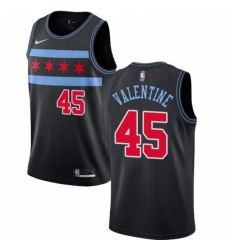 Womens Nike Chicago Bulls 45 Denzel Valentine Swingman Black NBA Jersey City Edition Womens Nike Chicago Bulls 45 Denzel Valentine Swingman Black NBA Jersey City Edition
