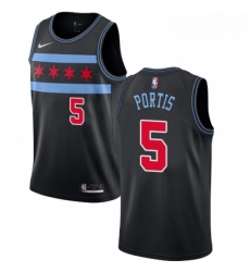 Womens Nike Chicago Bulls 5 Bobby Portis Swingman Black NBA Jersey City Edition Womens Nike Chicago Bulls 5 Bobby Portis Swingman Black NBA Jersey City Edition