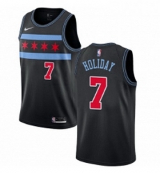 Womens Nike Chicago Bulls 7 Justin Holiday Swingman Black NBA Jersey City Edition Womens Nike Chicago Bulls 7 Justin Holiday Swingman Black NBA Jersey City Edition