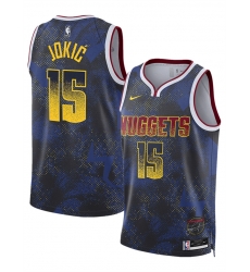 Men Denver Nuggets 15 Nikola Joki u0107 Royal 2025 Select Series Swingman Stitched Basketball Jersey Men Denver Nuggets 15 Nikola Joki u0107 Royal 2025 Select Series Swingman Stitched Basketball Jersey