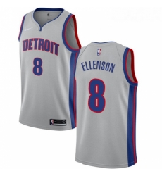 Womens Nike Detroit Pistons 8 Henry Ellenson Authentic Silver NBA Jersey Statement Edition Womens Nike Detroit Pistons 8 Henry Ellenson Authentic Silver NBA Jersey Statement Edition