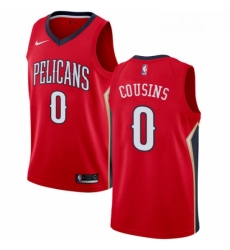 Mens Nike New Orleans Pelicans 0 DeMarcus Cousins Swingman Red Alternate NBA Jersey Statement Edition Mens Nike New Orleans Pelicans 0 DeMarcus Cousins Swingman Red Alternate NBA Jersey Statement Edition