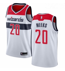 Youth Nike Washington Wizards 20 Jodie Meeks Authentic White Home NBA Jersey Association Edition Youth Nike Washington Wizards 20 Jodie Meeks Authentic White Home NBA Jersey Association Edition