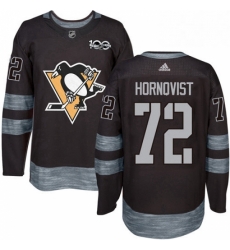 Mens Adidas Pittsburgh Penguins 72 Patric Hornqvist Authentic Black 1917 2017 100th Anniversary NHL Jersey Mens Adidas Pittsburgh Penguins 72 Patric Hornqvist Authentic Black 1917 2017 100th Anniversary NHL Jersey
