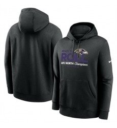 Men Baltimore Ravens Black 2024 AFC North Champions Locker Room Trophy Collection Pullover Hoodie Men Baltimore Ravens Black 2024 AFC North Champions Locker Room Trophy Collection Pullover Hoodie