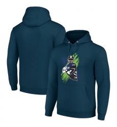 Men Starter College Navy Seattle Seahawks Player X Fleece Pullover Hoodie Men Starter College Navy Seattle Seahawks Player X Fleece Pullover Hoodie