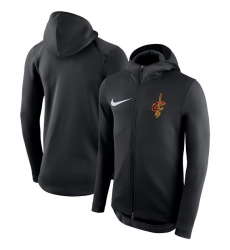 Men Cleveland Cavaliers Nike Showtime Therma Flex Performance Full Zip Hoodie Black Men Cleveland Cavaliers Nike Showtime Therma Flex Performance Full Zip Hoodie Black