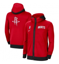 Men Nike Houston Rockets Red Authentic Showtime Performance Full Zip Hoodie Jacket Men Nike Houston Rockets Red Authentic Showtime Performance Full Zip Hoodie Jacket