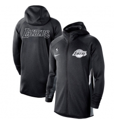Men Nike Los Angeles Lakers Authentic Showtime Therma Flex Performance Full Zip Hoodie Men Nike Los Angeles Lakers Authentic Showtime Therma Flex Performance Full Zip Hoodie