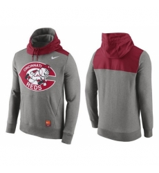 MLB Men Cincinnati Reds Nike Gray Cooperstown Collection Hybrid Pullover Hoodie MLB Men Cincinnati Reds Nike Gray Cooperstown Collection Hybrid Pullover Hoodie