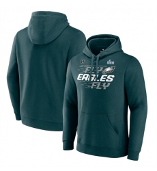 Men Philadelphia Eagles Midnight Green 2022 NFC Champions Team Slogan Pullover Hoodie Men Philadelphia Eagles Midnight Green 2022 NFC Champions Team Slogan Pullover Hoodie