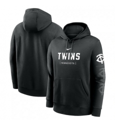 Mens Nike Black Minnesota Twins Fashion Club Pullover Hoodie Mens Nike Black Minnesota Twins Fashion Club Pullover Hoodie