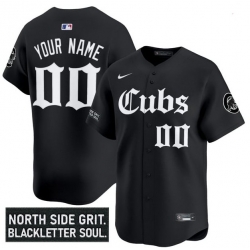 Men Women Youth Chicago Cubs Black Customized MLB Stitched Jersey